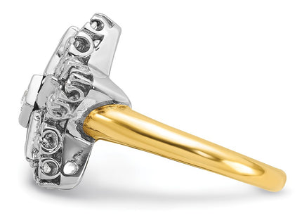 14k Two-tone Rings Style B02565 - Classique Jewelry Inc.
