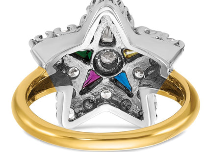 14k Two-tone Rings Style B02565 - Classique Jewelry Inc.
