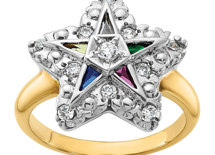 14k Two-tone Rings Style B02565 - Classique Jewelry Inc.