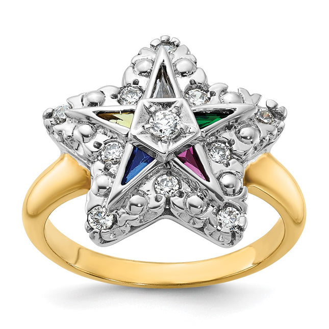 14k Two-tone Rings Style B02565 - Classique Jewelry Inc.