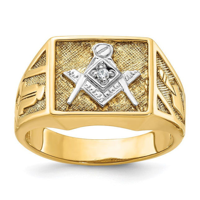 14K gold diamond ring