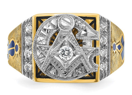 14k Two-tone Rings Style B02589 - Classique Jewelry Inc.