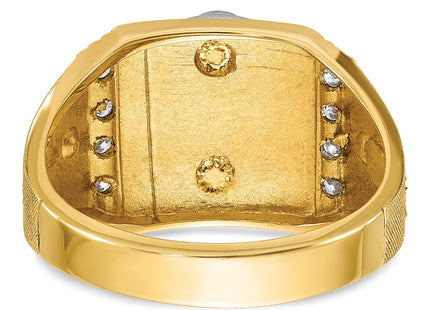14k Two-tone Rings Style B02589 - Classique Jewelry Inc.