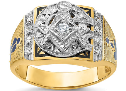 14k Two-tone Rings Style B02589 - Classique Jewelry Inc.