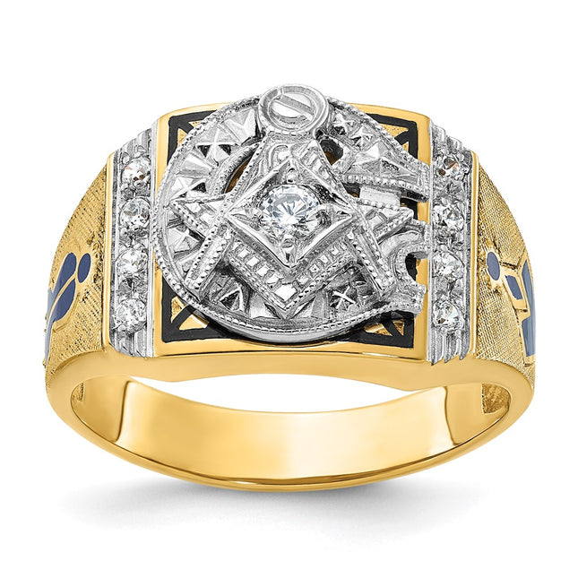 14K gold diamond ring