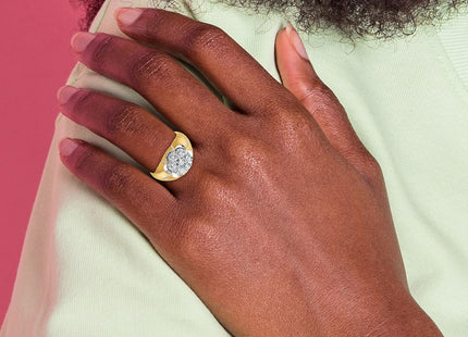 14k Two-tone Rings Style B04000 - Classique Jewelry Inc.