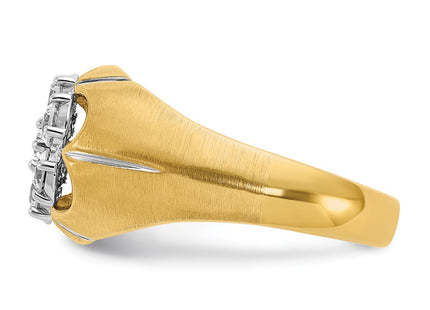 14k Two-tone Rings Style B04000 - Classique Jewelry Inc.