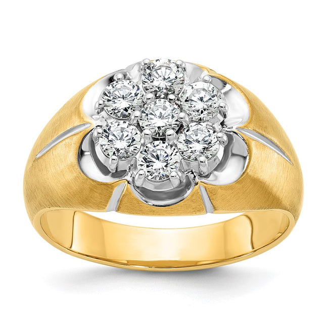 14k Two-tone Rings Style B04000 - Classique Jewelry Inc.