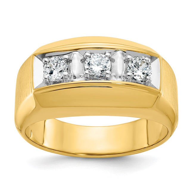 14k Two-tone Rings Style B04131 - Classique Jewelry Inc.