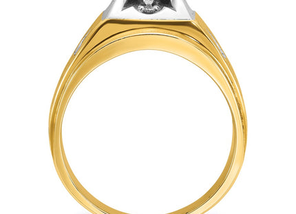 14k Two-tone Rings Style B04382 - Classique Jewelry Inc.