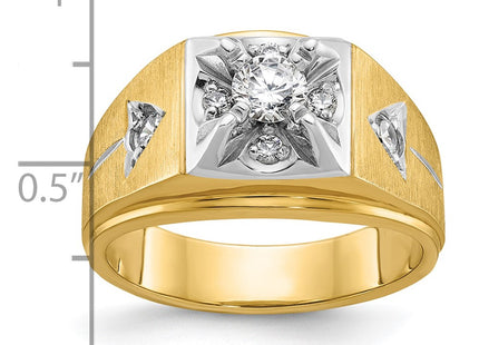 14k Two-tone Rings Style B04382 - Classique Jewelry Inc.
