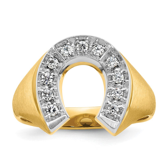 14k Two-tone Rings Style B04971 - Classique Jewelry Inc.