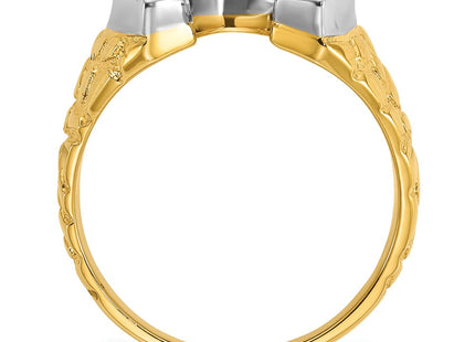 14k Two-tone Rings Style B04976 - Classique Jewelry Inc.
