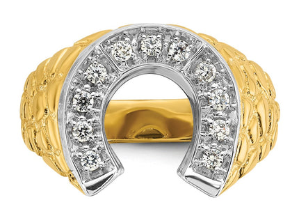 14k Two-tone Rings Style B04976 - Classique Jewelry Inc.