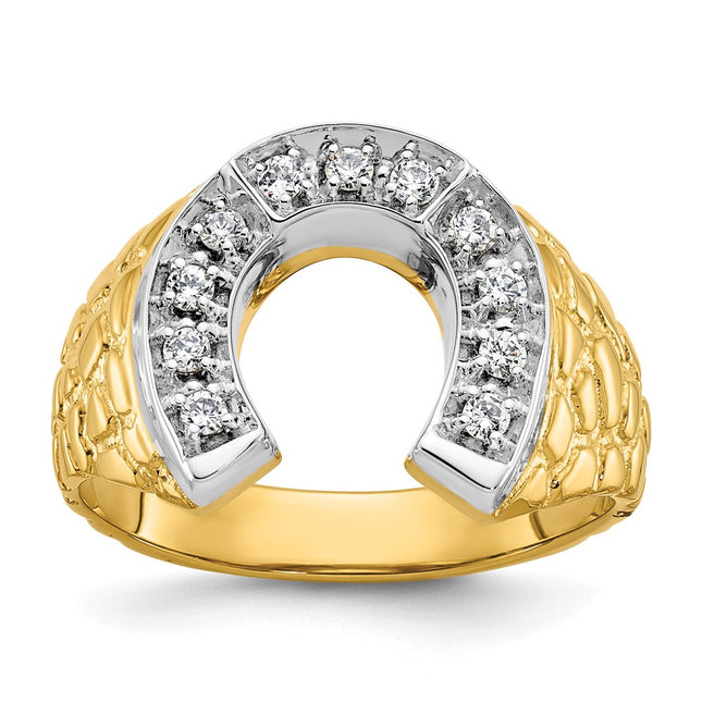 14k Two-tone Rings Style B04976 - Classique Jewelry Inc.