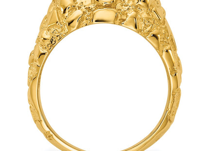 14K IBGoodman Men's Onyx Nugget Ring Mounting