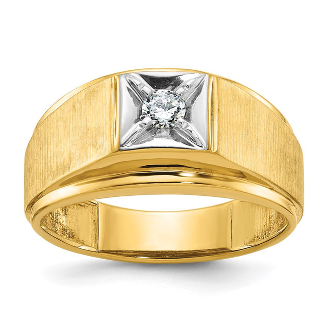 14k Two-tone Rings Style B05502 - Classique Jewelry Inc.