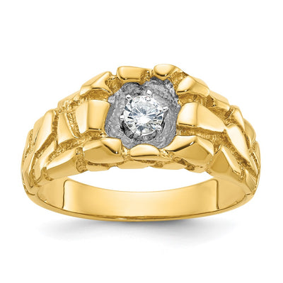 14K gold diamond ring