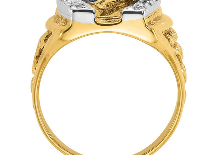 14k Two-tone Rings Style B05602 - Classique Jewelry Inc.