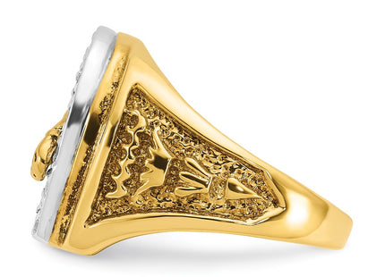 14k Two-tone Rings Style B05602 - Classique Jewelry Inc.