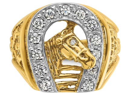 14k Two-tone Rings Style B05602 - Classique Jewelry Inc.