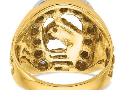 14k Two-tone Rings Style B05602 - Classique Jewelry Inc.