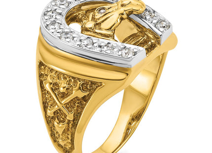 14k Two-tone Rings Style B05602 - Classique Jewelry Inc.