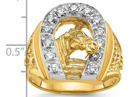 14k Two-tone Rings Style B05602 - Classique Jewelry Inc.
