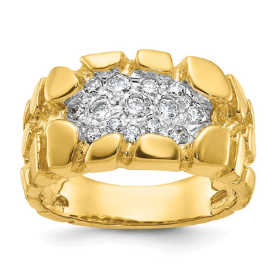 14K gold diamond ring