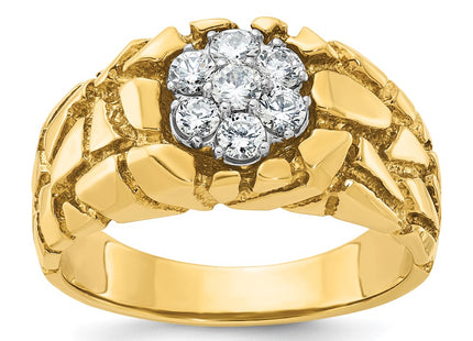 14k Two-tone Rings Style B05936 - Classique Jewelry Inc.