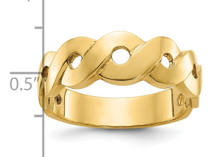 14k Yellow Gold Rings Style B09902 - Classique Jewelry Inc.
