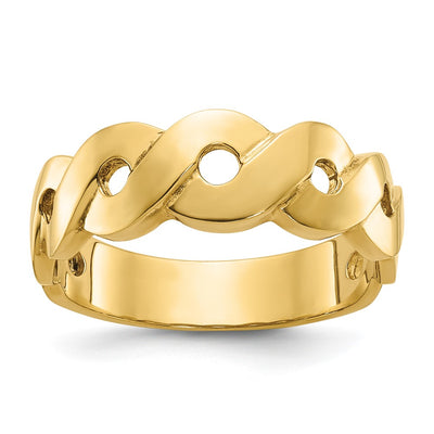 14K gold infinity ring