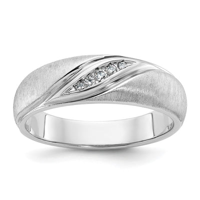 14K white gold diamond ring