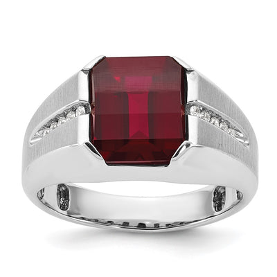 14K white gold diamond ring