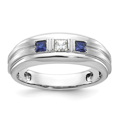 14K white gold diamond ring