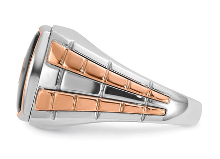 14K White/Rose Gold Rings Style B52075 - Classique Jewelry Inc.