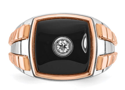 14K White/Rose Gold Rings Style B52075 - Classique Jewelry Inc.