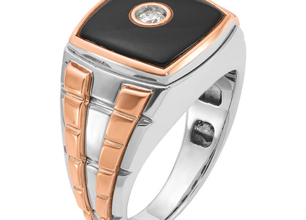 14K White/Rose Gold Rings Style B52075 - Classique Jewelry Inc.