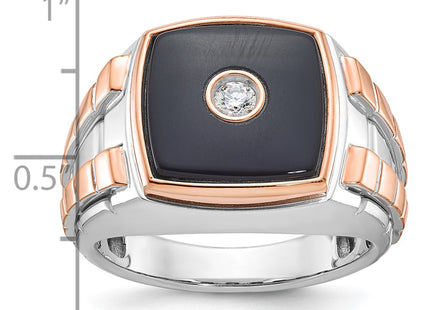 14K White/Rose Gold Rings Style B52075 - Classique Jewelry Inc.