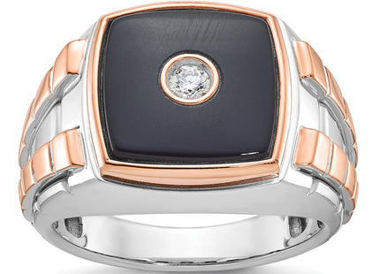 14K White/Rose Gold Rings Style B52075 - Classique Jewelry Inc.