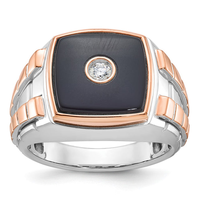 14K White/Rose Gold Rings Style B52075 - Classique Jewelry Inc.