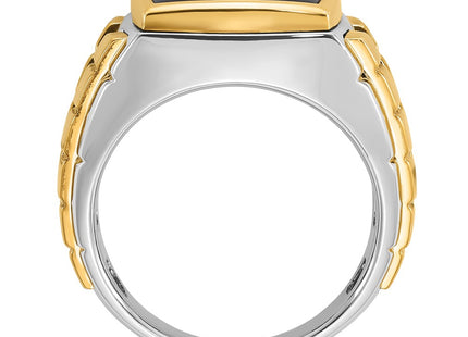 14k Two-tone Rings Style B52075 - Classique Jewelry Inc.