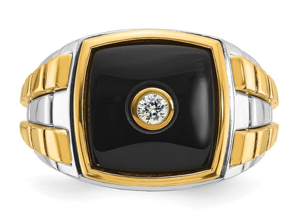 14k Two-tone Rings Style B52075 - Classique Jewelry Inc.