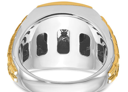 14k Two-tone Rings Style B52075 - Classique Jewelry Inc.