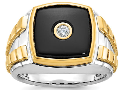 14k Two-tone Rings Style B52075 - Classique Jewelry Inc.