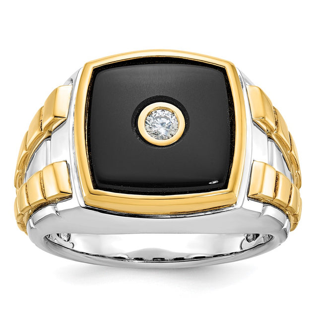 14k Two-tone Rings Style B52075 - Classique Jewelry Inc.