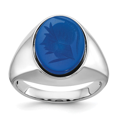 14K white gold ring