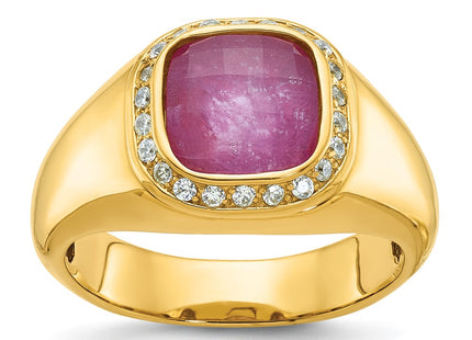 14k Yellow Gold Rings Style B52133 - Classique Jewelry Inc.