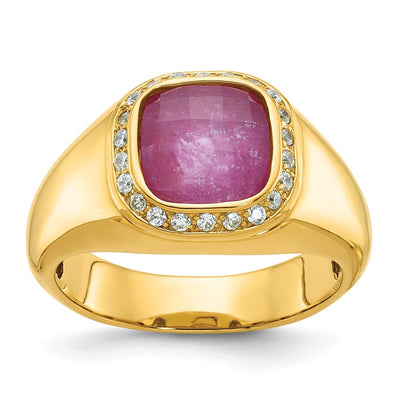 14K gold diamond ring