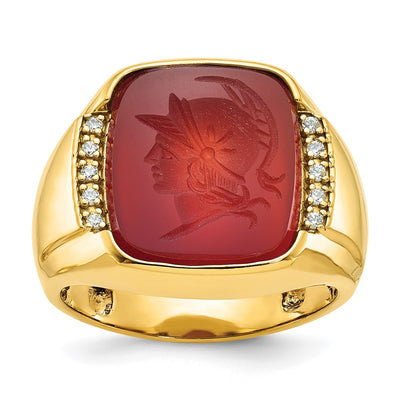 14K gold diamond ring